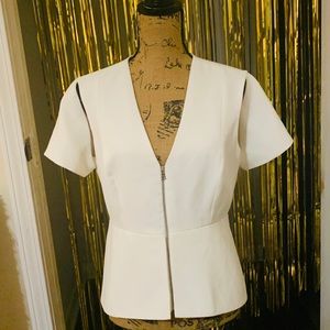 White Shirt w/ Zipper